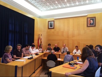 Imatge d'arxiu d'una sessió del ple municipal de l'Ajuntament de Malgrat de Mar AJ. MALGRAT DE MAR