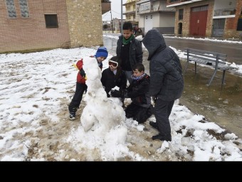 Imatge de la nevada a Lleida i tarragona