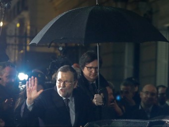 El president del govern espanyol en funcions, Mariano Rajoy, aquest divendres a la sortida del Congrés EFE