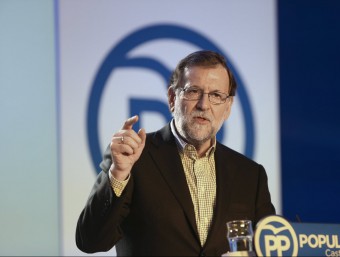 El líder del PP, Mariano Rajoy, aquest dissabte en un acte del partit a Salamanca EFE