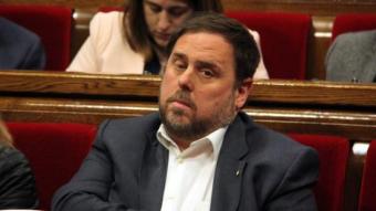 Junqueras, durant el ple d'aquest dimecres ACN