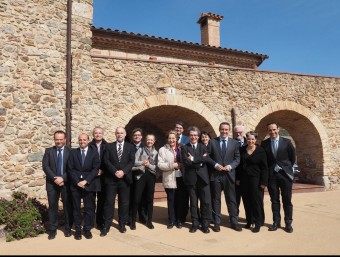 Els membres del consell assessor de CaixaBank a Girona.