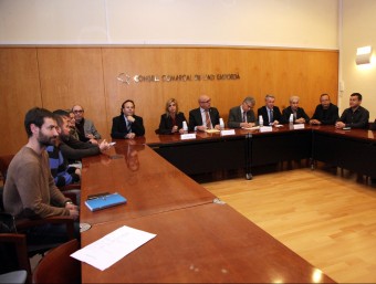 Administracions i professionals del sector turistic i comercial van debatre a Figueres de l'impacte de la suspensió del Tractat de Schengen a la frontera francesasobre el comerç gironí JOAN SABATER