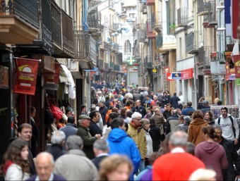 Camprodon , que és un dels destins més habituals aquests dies, en una imatge d'arxiu de la Setmana santa. RUBEN GARCIA