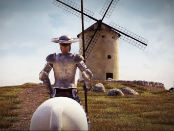 Image from a a new video game inspired by Cervantes' Quixote, created by a team from the University of Girona