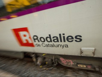 Detall d'un tren de Rodalies ALBERT SALAMÉ / ARXIU