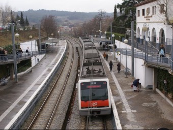 L'estació de Sant Quirze del Vallès ARXIU
