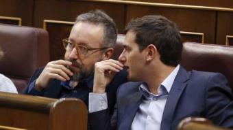 Juan Carlos Girauta i Albert Rivera en el Congrés