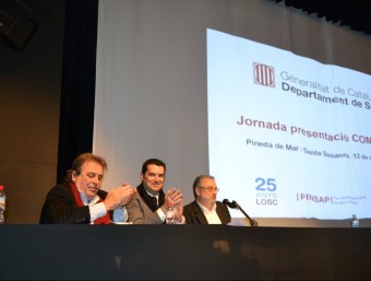 Presentació de COMSalut amb els alcaldes de Santa Susanna i Pineda P. BASART