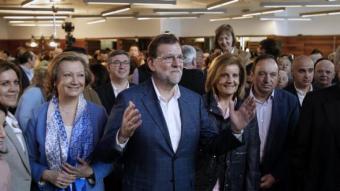 Mariano Rajoy, aquest dissabte a Saragossa EFE