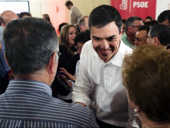 El secretari general del PSOE, Pedro Sánchez, en un acte a Màlaga EFE