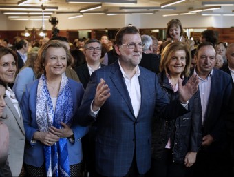 Mariano Rajoy, aquest dissabte a Saragossa EFE
