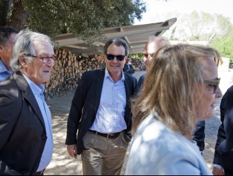 L'expresident del Govern, Artur Mas, al costat de l'exalcalde de Barcelona, Xavier Trias EFE