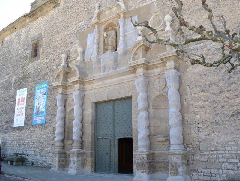 Façana ja restaurada del santuari de Sant Ramon, conegut com “L'Escorial de la Segarra” CC DE LA SEGARRA