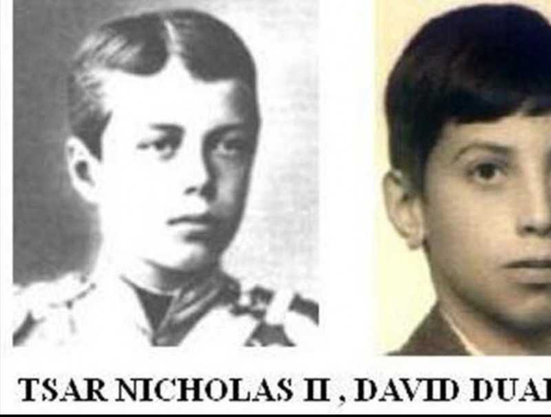 Nicolas II i David Duaigües, fotos aportades pel demandant.
