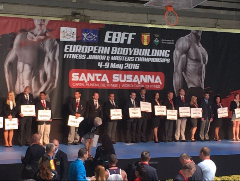 La presentació del Campionat Europeu de Culturisme i Fitness EBFF que es va fer ahir a Santa Susanna S.V