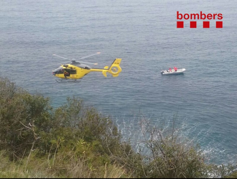 L'helicòpter dels bombers va localitzar ahir el cos sense vida de la víctima BOMBERS