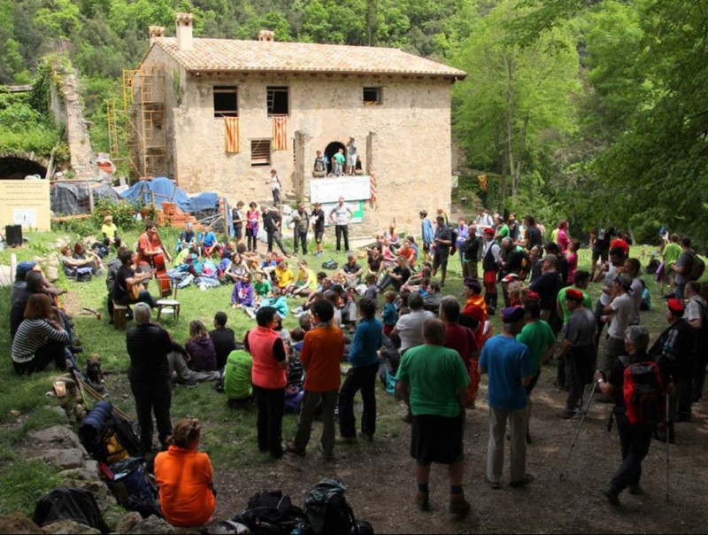 Un moment de l'aplec.  AMICS DE SANT ANIOL D'AGUJA