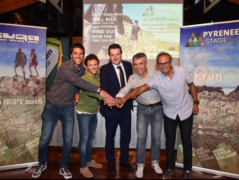 La presentació amb Gerard Figueras, Jordi Vissi i Tomàs Llorens i els germans Xesc i Jaume Terés JORDI ESTRUCH