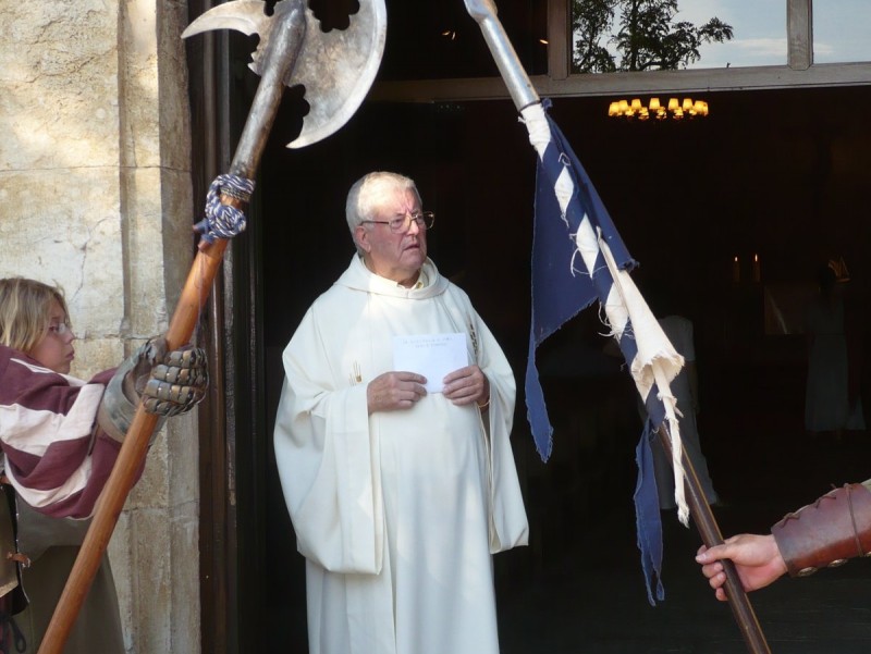 Mossèn Josep Planas, en una imatge del 2008, dues dècades després dels fets denunciats, quan exercia a Pals i va prendre part en un homenatge del poble a Cristòfor Colom A. VILAR