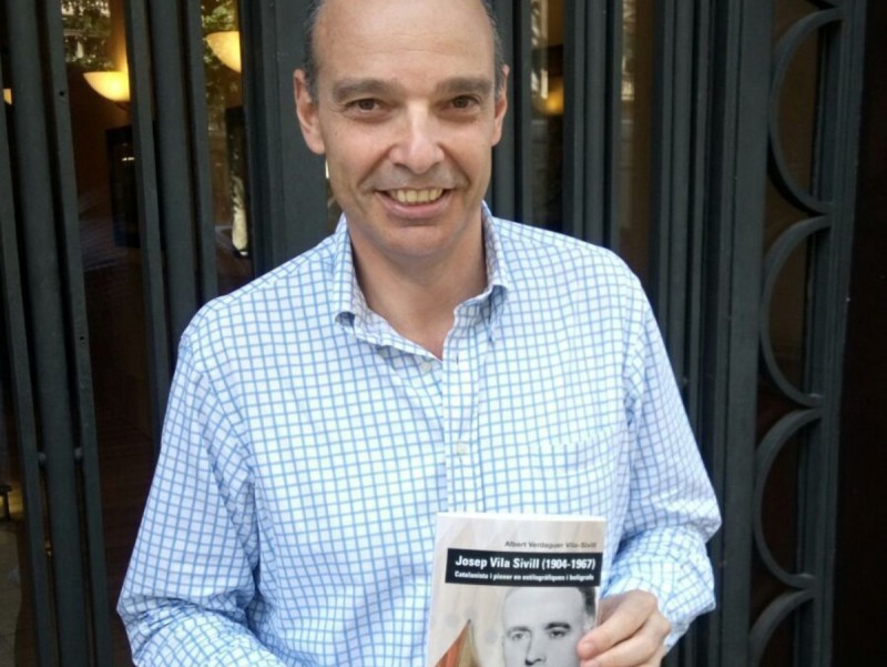 Albert Verdaguer, autor del llibre sobre el seu avi, Josep Vila Sivill, destaca el seu paper dins del catalanisme. ARXIU PARTICULAR