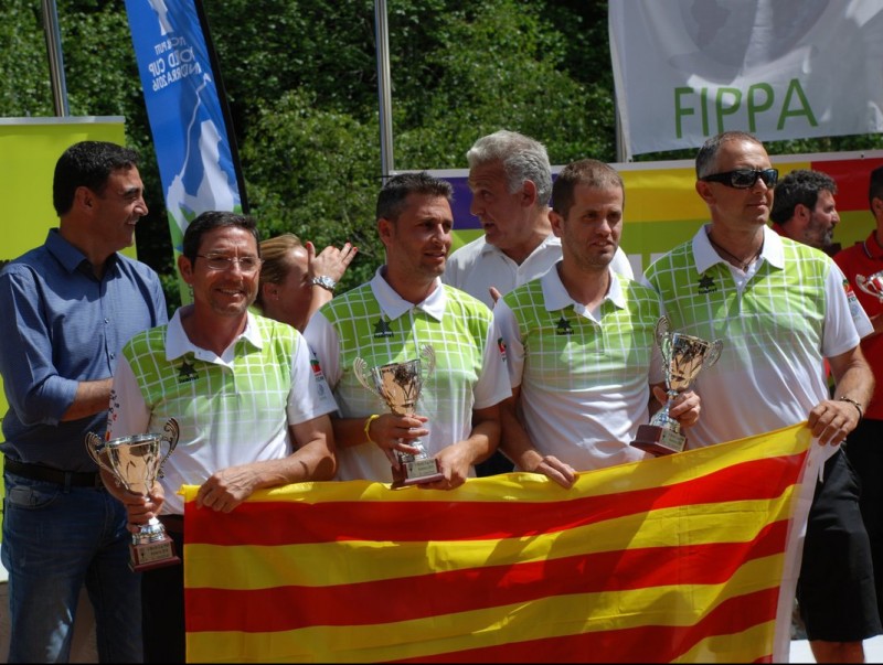 Els integrants de la selecció catalana a Andorra