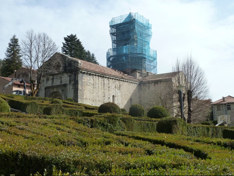 Els jardins del monestir de sant Pere, un dels molts espais verds de titularitat pública de Camprodon. J.C