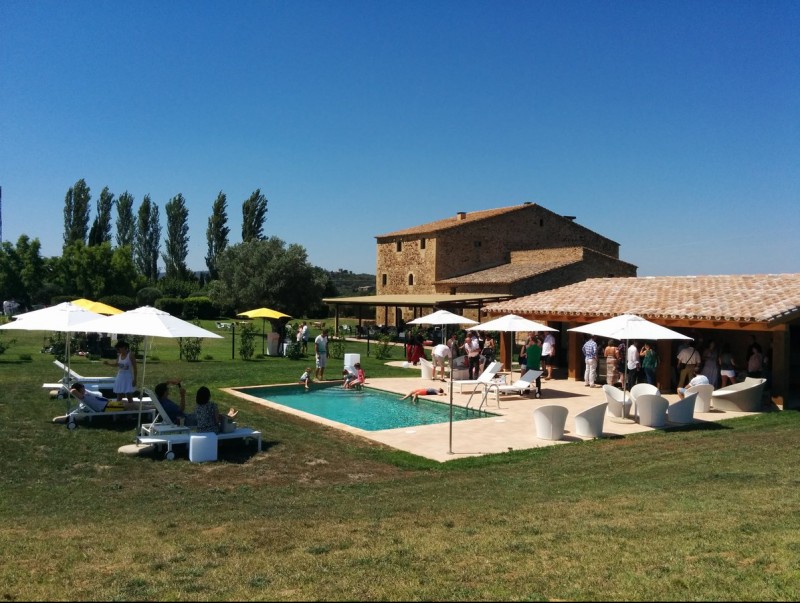 La nova piscina d'Es Portal Hotel Gastronòmic de Pals.