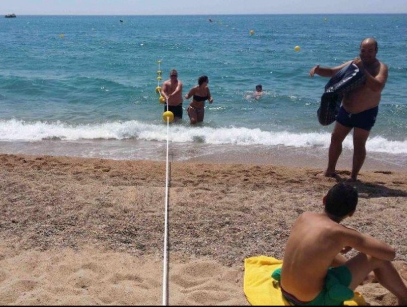 Una línia de vida a la platja de Malgrat de Mar A.M