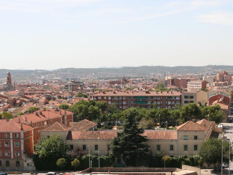 Vista aèria de la caserna de la Guàrdia Civil ubicada a la Gran Via EMILI AGULLÓ