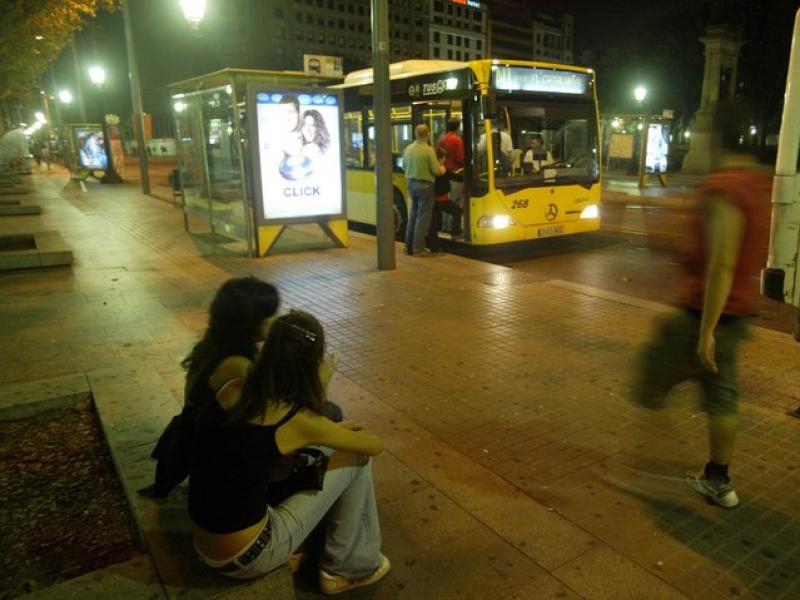La circulació d'alguns autobusos nocturns està també està afectada per la vaga ARXIU