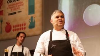 Nandu Jubany, en un dels showcookings de la darrera edició del certamen. FIRA ORÍGENS