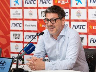 Fotis Katsikaris, ahir, durant la roda de premsa que va fer a Fontajau