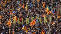 Una imatge de la manifestació independentista de la Diada del 2023