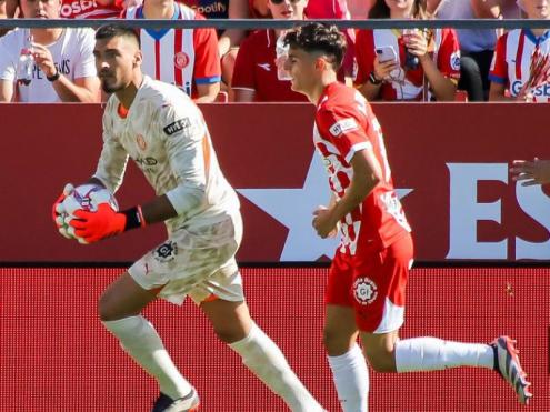 Gazzaniga i Francés , durant el partit contra el Barça