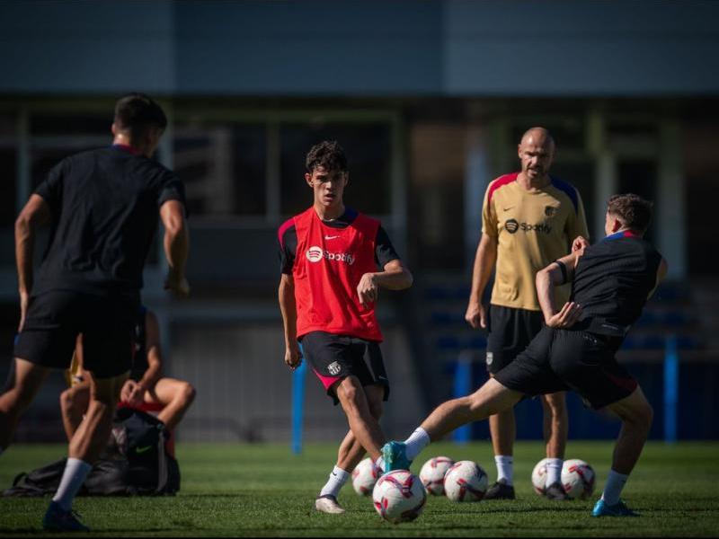 Darrer entrenament abans del partit d’avui contra l’Osasuna