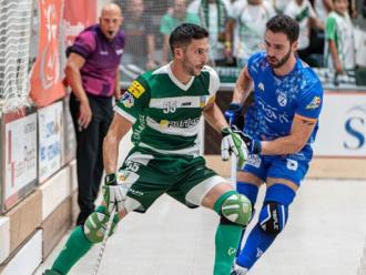 Una jugada de la semifinal entre el Calafell i el Lleida