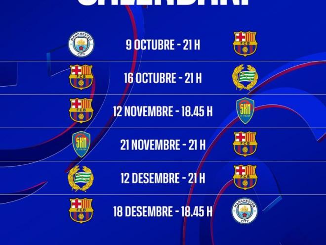 L’estrena blaugrana en la Champions, al camp del City