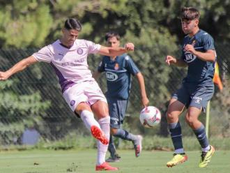 Una acció del Girona-Espanyol de pretemporada