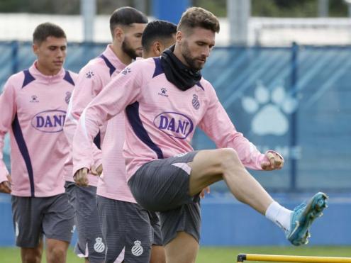 Sergi Gómez en un entrenament